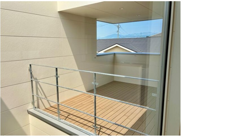 上益城郡益城町新築戸建てのバルコニー