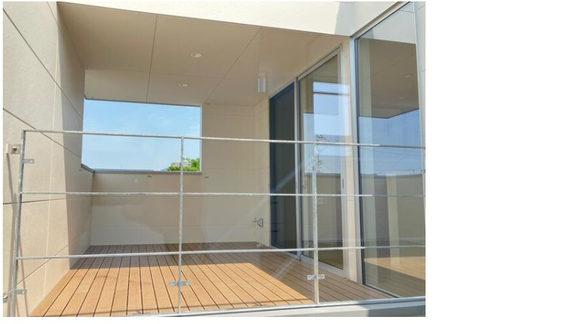 上益城郡益城町新築戸建てのバルコニー