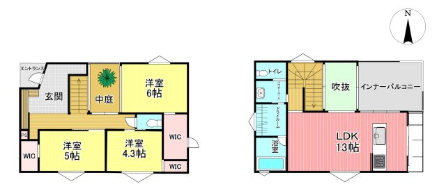 上益城郡益城町新築戸建ての間取り
