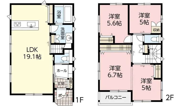 広島市安佐北区亀崎１丁目 の間取り