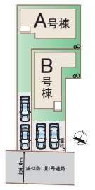 さいたま市北区吉野町二丁目191番14　新築一戸建て　ハートフルタウン　Aの区画図|A号棟