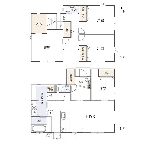 多肥上町　戸建の間取り