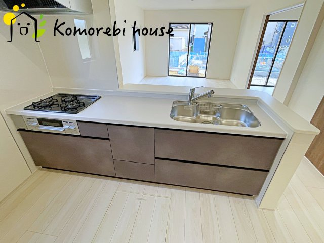 鴻巣市袋　第2　新築一戸建て　リーブルガーデン　01のキッチン|きれいなキッチンです