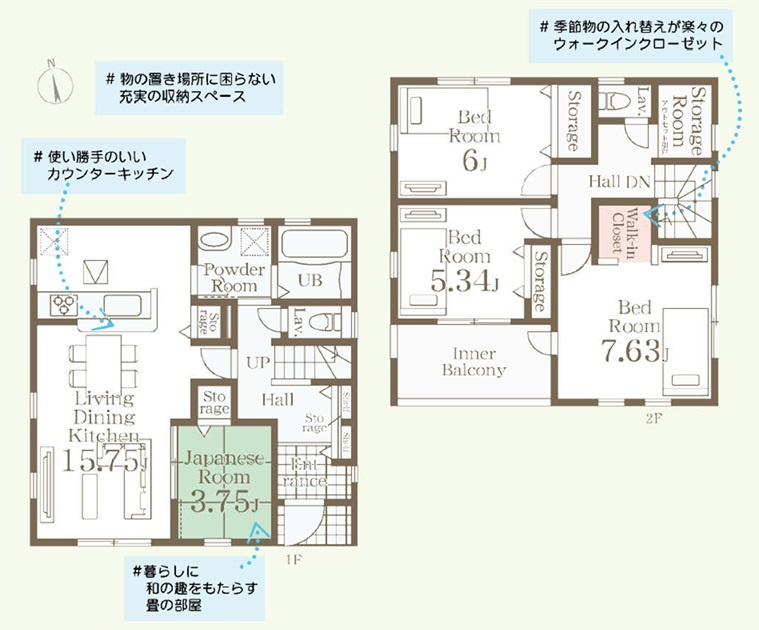 【LiveleGarden.S】第1野木南赤塚 の間取り|〇1号棟間取り図〇