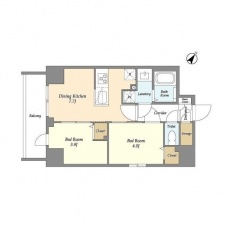 Ａｕｇｕｓｔａ　Ｒｅｓｉｄｅｎｃｅ　新小岩の間取り