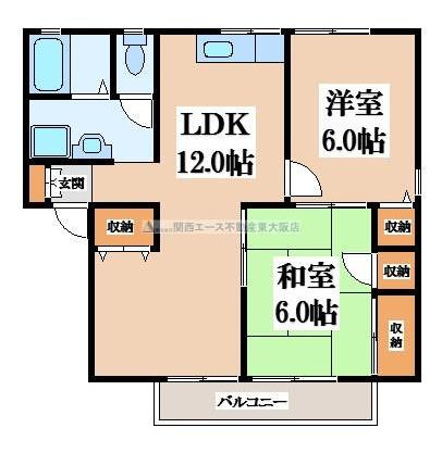 【間取り】 | ガーデンハイツ若江東