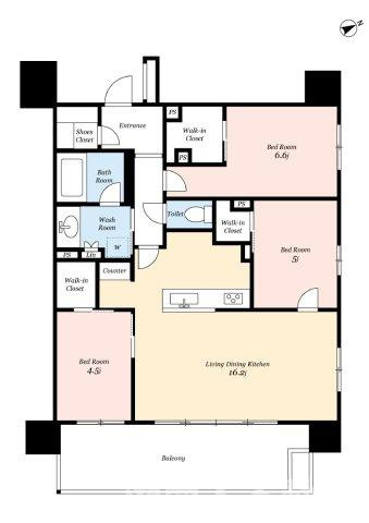 クリオ湘南江ノ島グランマーレの間取り