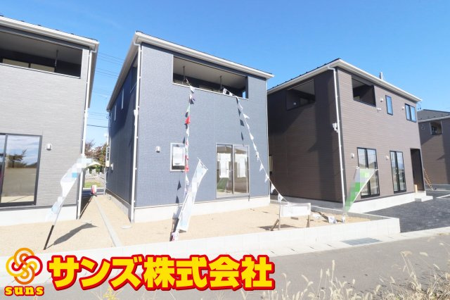 郡山市大槻町字三角田　　　２号棟　　　大槻小学校、大槻中学区の外観|南側から見た外観