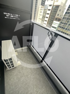 レジュールアッシュ谷町四丁目グランクラス　南大江小学校区のバルコニー|レジュールアッシュ谷町四丁目グランクラス　バルコニー
