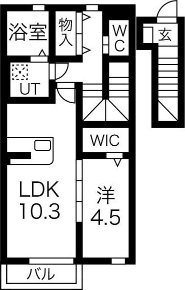 Sun fieldA棟の間取り
