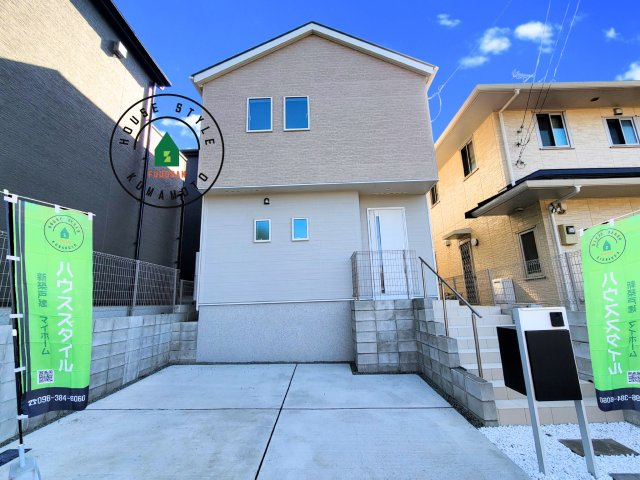 熊本市北区八景水谷3丁目第1-3棟（1号棟）の外観|デザイン性のある外観です。