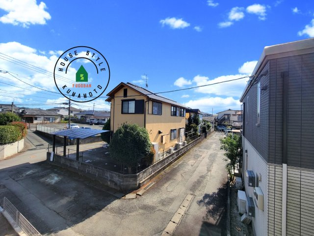 熊本市北区八景水谷3丁目第1-3棟（1号棟）の展望|窓から緑が見える物件も魅力的です。