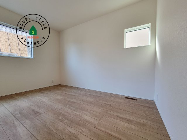 熊本市北区八景水谷3丁目第1-3棟（1号棟）の和室|将来的に、琉球畳を引きまして和室風にすることも可能です。