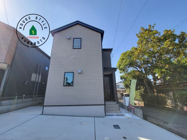 熊本市北区八景水谷3丁目第1-3棟（2号棟）の外観|デザイン性のある外観です。