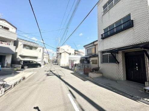 大阪市旭区新森3丁目　土地の前面道路含む現地写真