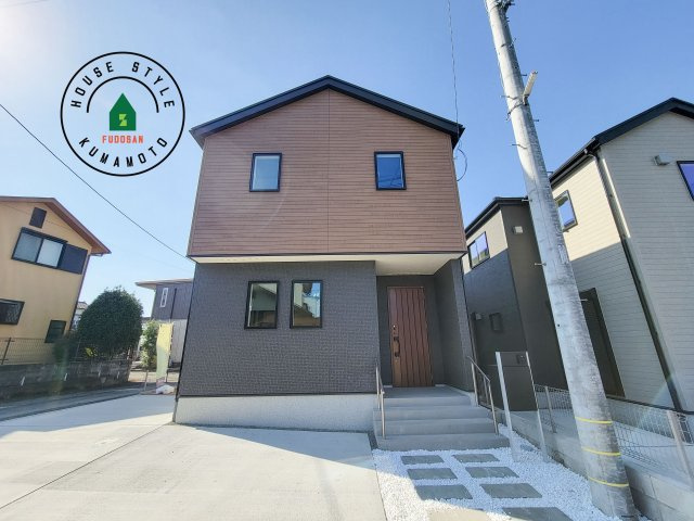 熊本市北区八景水谷3丁目第1-3棟（3号棟）の外観|デザイン性のある外観です。