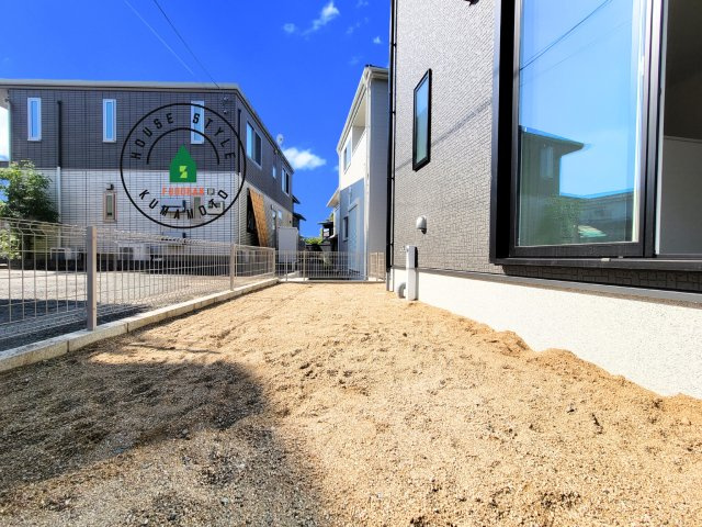 熊本市北区八景水谷3丁目第1-3棟（3号棟）の庭|お庭で自由な時間を過ごせます。