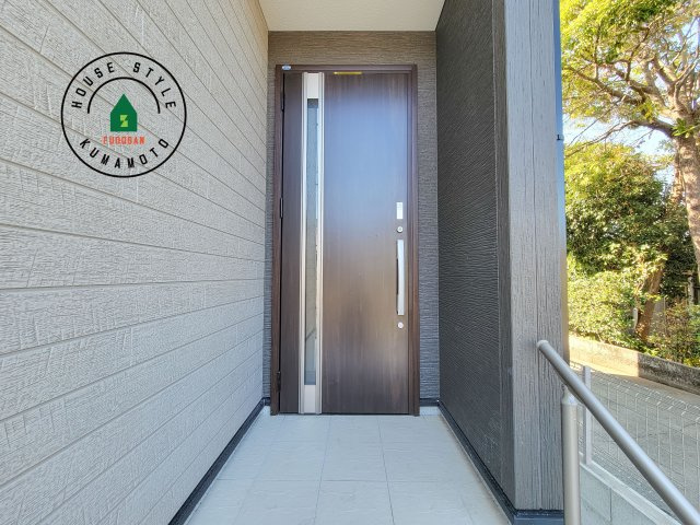 熊本市北区八景水谷3丁目第1-3棟（3号棟）の外観：施工例|おでかけの時も帰った時も、「我が家」を最初に感じでもらえる素敵な空間に。