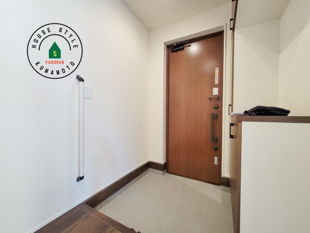 熊本市北区八景水谷3丁目第1-3棟（3号棟）の防犯設備|二重ロックでしっかり防犯対策ができます。