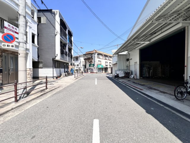 大阪市都島区毛馬町5丁目戸建の前面道路含む現地写真