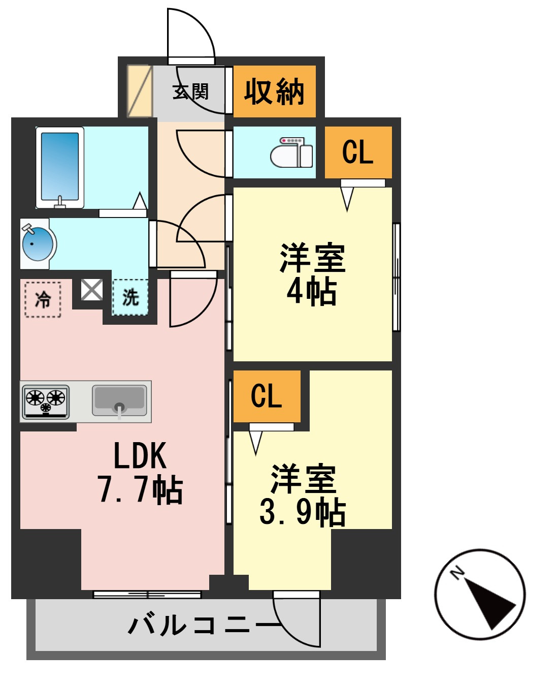 Augusta Residence 新小岩の間取り