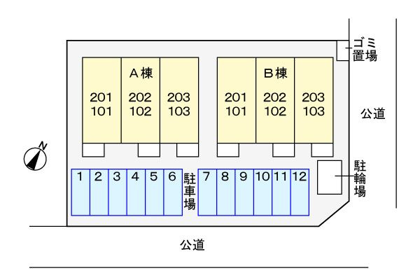 エクセレント・リブ　Ｂ   刈谷市近郊の賃貸はクラスホーム刈谷店の駐車場