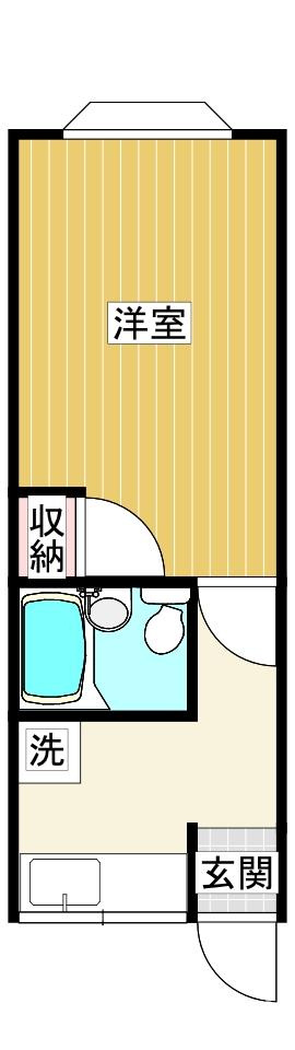 柏崎市大字上田尻のアパートの間取り