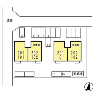 【区画図】 | ハイカムール弐番館