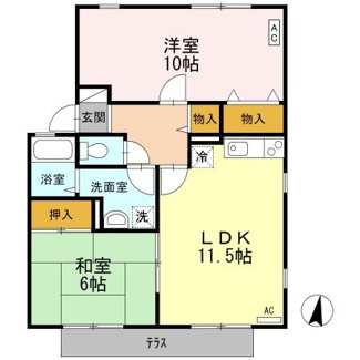 【間取り】 | ハイカムール弐番館 | 2LDK