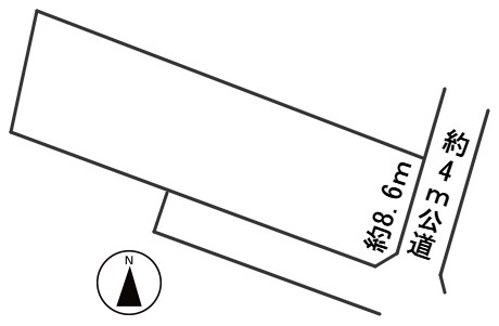 ６５７５７　大垣市南若森町土地の区画図