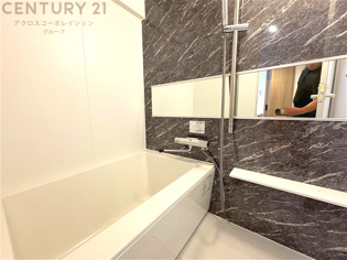 ユニットバスは省スペースでありながら、シンプルな設計と使いやすさを備え、簡便なメンテナンスが可能です。またミラー・小物置き場もあり便利です。