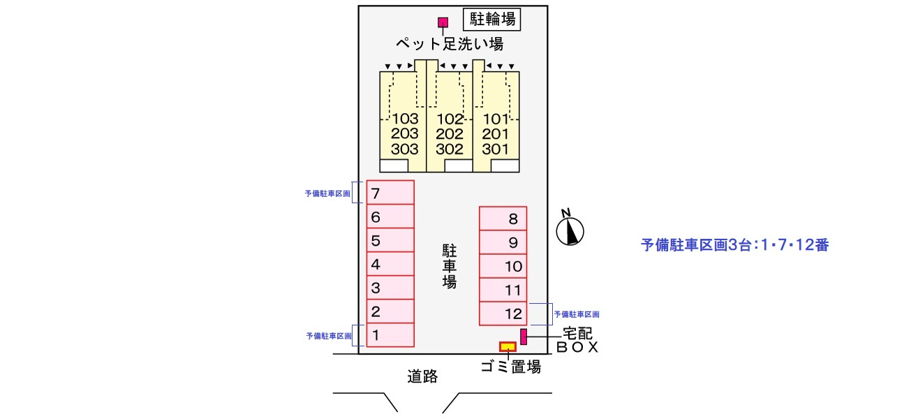 プリムローズ Ⅱの区画図