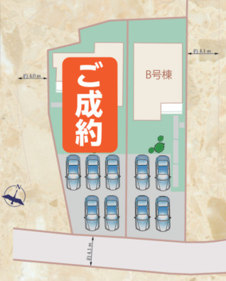 富士市富士岡　新築戸建　全2棟　B号棟　　の区画図