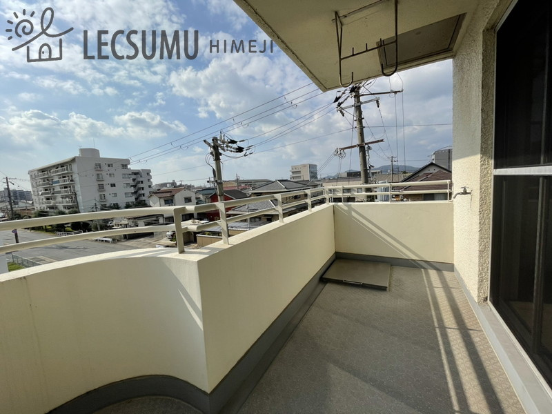 第二恵美酒マンションのバルコニー