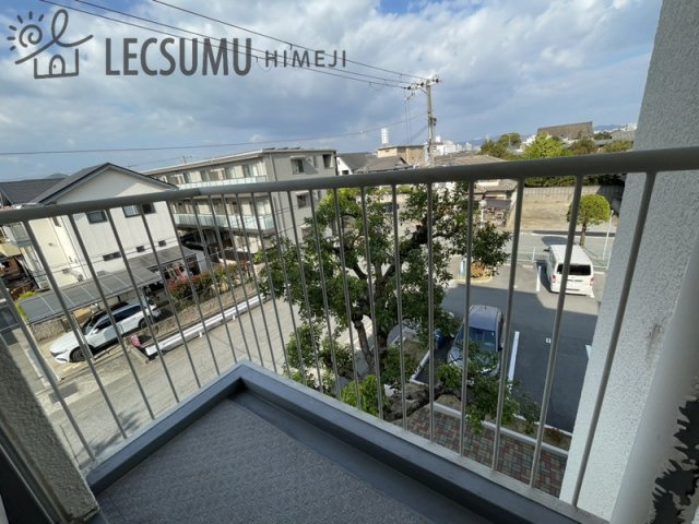 第二恵美酒マンションのバルコニー