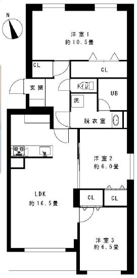 【間取り】 | 三井マンション手稲