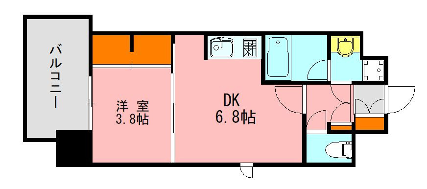 アソシアグロッツォ博多サザンテラスの間取り