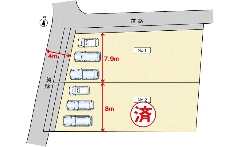 安佐南区山本９丁目の土地図