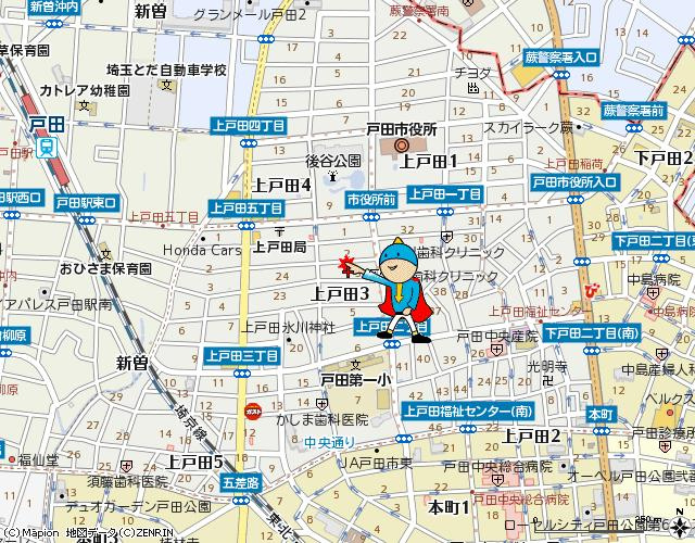 コスモパーク戸田弐番館の地図