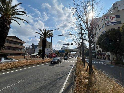 堺市宿院町東　ロードサイド土地の前面道路含む現地写真