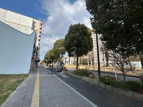 堺市宿院町東　ロードサイド土地の前面道路含む現地写真