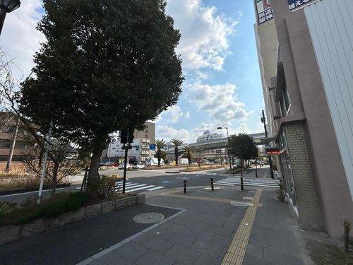堺市宿院町東　ロードサイド土地の前面道路含む現地写真