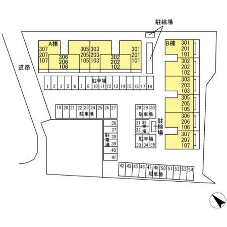 オテール・ロッシュⅠⅡの区画図