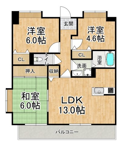 プラザハイツ二ツ屋　E棟