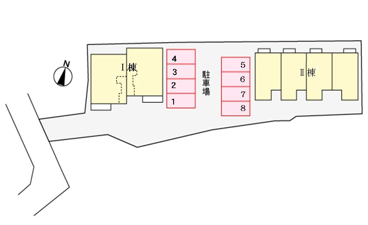 ジェイドサイドⅡの駐車場