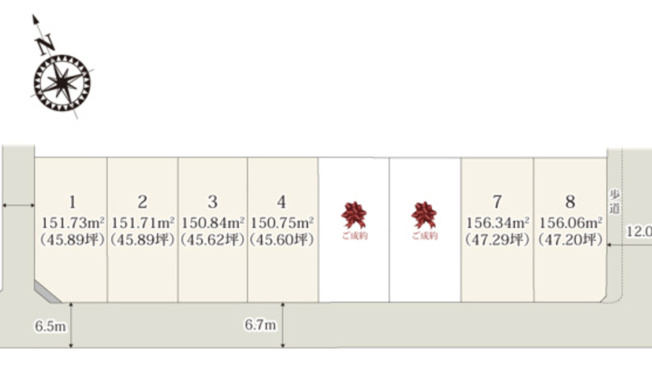【区画図】 | 鴻巣市宮前第1期　ワイウッドコート　新築戸建　全8棟　8号棟