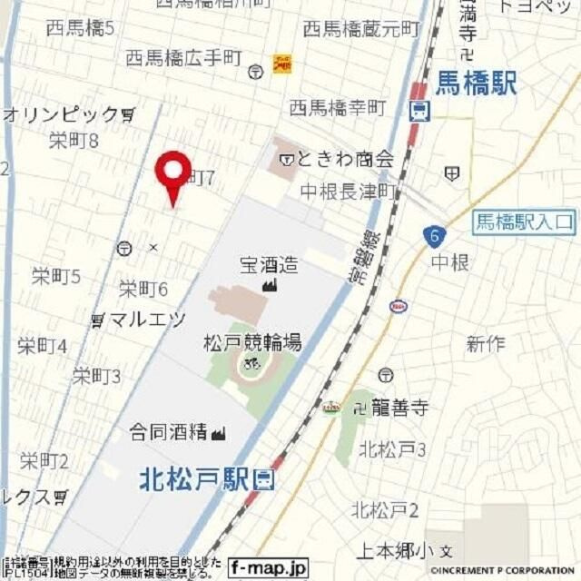 アメリカンハイツＢの地図