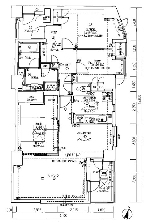 ベルヴィル鶴巻の間取り