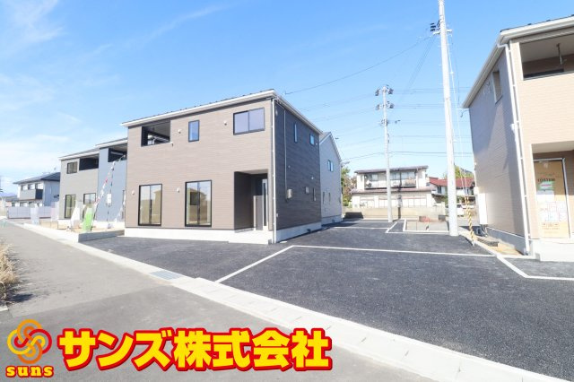 郡山市大槻町字三角田　　　５号棟　　　大槻小学校、大槻中学区の外観|南側から見た外観