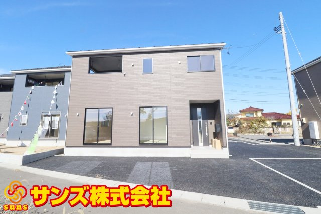 郡山市大槻町字三角田　　　５号棟　　　大槻小学校、大槻中学区の外観|南西側から見た外観